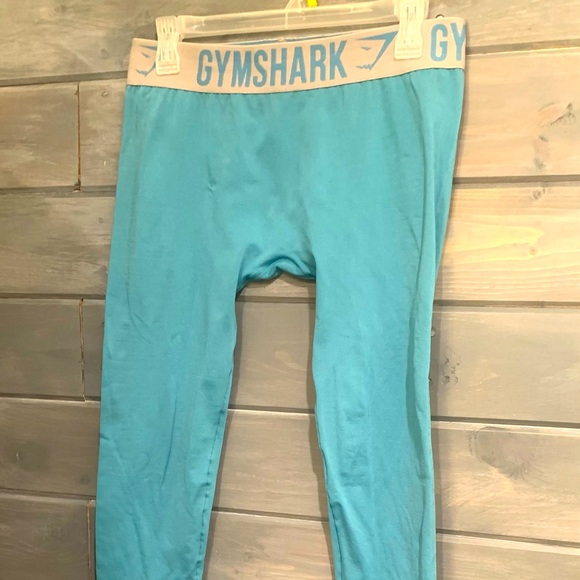 Gymshark Turquoise Blue Fit Leggings - Picture 1 of 4